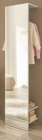 Garderobe Center in wei� Kompaktgarderobe mit Spiegel 50 x 200 cm