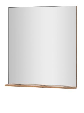 Garderobenspiegel Center in Wotan Eiche Wandspiegel mit Ablage 75 x 80 cm