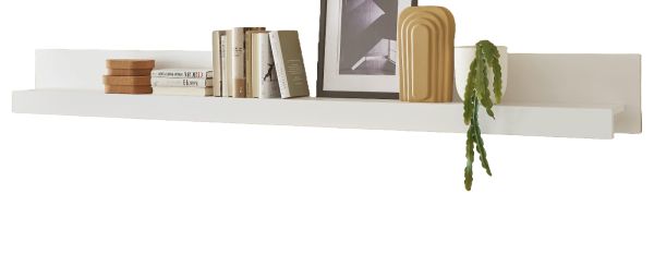 Wandboard Derby in wei� matt Wandregal 217 x 22 cm