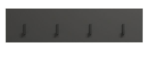 Garderobenleiste Avila in grau Wandgarderobe 80 x 20 cm