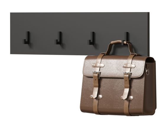 Garderobenleiste Avila in grau Wandgarderobe 80 x 20 cm