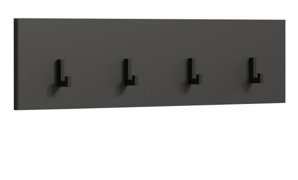 Garderobenleiste Avila in grau Wandgarderobe 80 x 20 cm