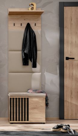 Garderobenpaneel Collin in Jackson Eiche Wandgarderobe 60 x 156 cm