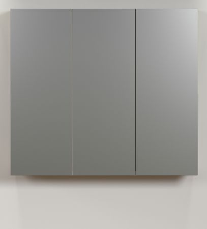 Badezimmer Spiegelschrank Feliz in grau Badschrank 3-t�rig 90 cm