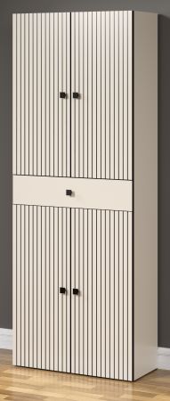 Badezimmer Hochschrank Feliz in Kashmere Grau Badschrank 70 x 186 cm