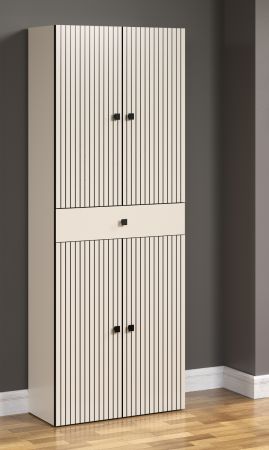 Badezimmer Hochschrank Feliz in Kashmere Grau Badschrank 70 x 186 cm