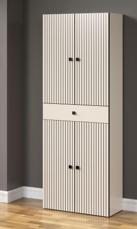Badezimmer Hochschrank Feliz in Kashmere Grau Badschrank 70 x 186 cm