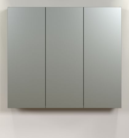 Badezimmer Spiegelschrank Feliz in gr�n Badschrank 3-t�rig 90 cm