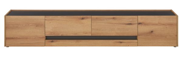 TV-Lowboard Center in Evoke Eiche und grau TV Unterteil 223 cm TV-Board XL