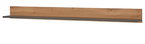 Wandboard Center in Evoke Eiche und grau Wandregal 170 x 15 cm