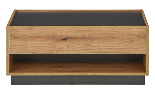 Couchtisch Center in Evoke Eiche und grau Beistelltisch 90 x 60 cm