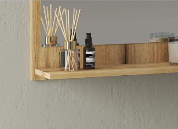 Badm�bel Set 2-teilig Torsby in grau und Evoke Eiche Badkombination 60 cm