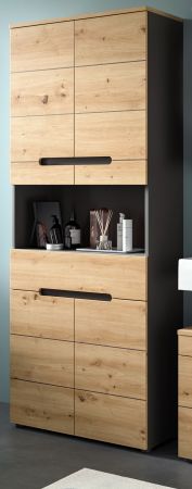 Badm�bel Set 3-teilig Cooper in Artisan Eiche und grau Badkombination 154 x 193 cm, Soft-Close