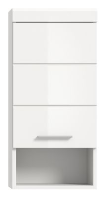 Badezimmer H�ngeschrank Shawn in wei� Hochglanz Badschrank h�ngend 37 x 79 cm