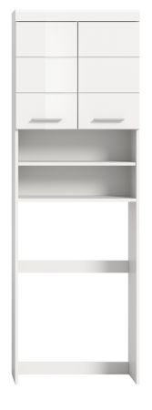 Waschmaschinenschrank Shawn in wei� Hochglanz Waschmaschinen �berbau 63 x 191 cm