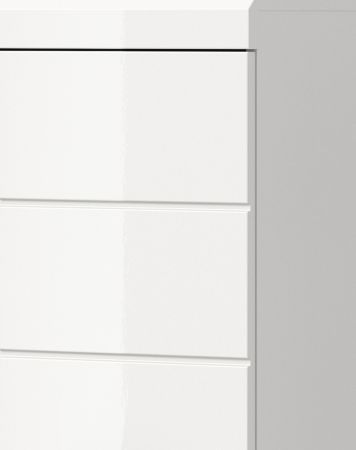 Badm�bel Set 4-teilig Shawn in wei� Hochglanz Badkombination 200 x 191 cm