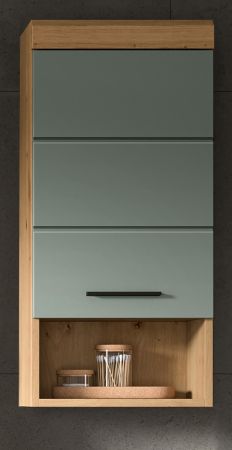 Badezimmer H�ngeschrank Shawn in Salbei und Artisan Eiche Badschrank h�ngend 37 x 79 cm
