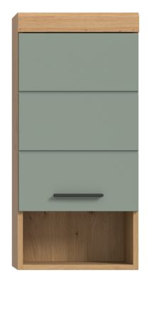 Badezimmer H�ngeschrank Shawn in Salbei und Artisan Eiche Badschrank h�ngend 37 x 79 cm