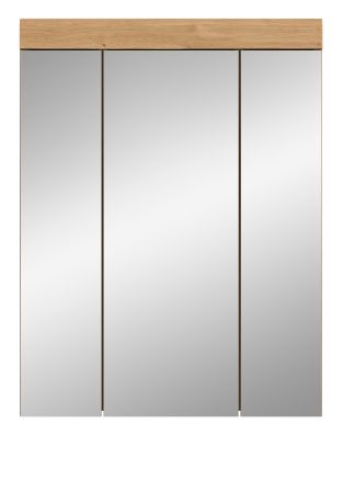 Badezimmer Spiegelschrank Shawn in Artisan Eiche Badschrank 3-t�rig 60 x 79 cm