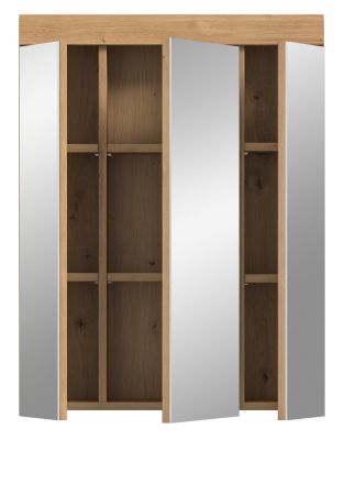 Badezimmer Spiegelschrank Shawn in Artisan Eiche Badschrank 3-t�rig 60 x 79 cm