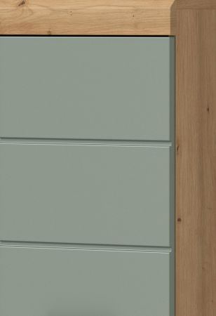 Badm�bel Set 4-teilig Shawn in Salbei und Artisan Eiche Badkombination 200 x 191 cm