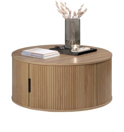 Couchtisch Torus in Eiche Beistelltisch rund 80 cm