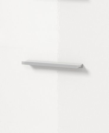 Waschbeckenunterschrank Willow in wei� Hochglanz und Nox Eiche Badschrank 60 cm