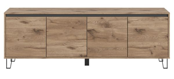 TV-Lowboard Delio in Viking Eiche TV Unterschrank 184 cm, mit Soft-Close und Komforth�he