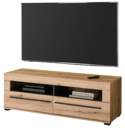 TV-Lowboard Design-D in Evoke Eiche TV Unterteil 140 cm, mit Soft-Close