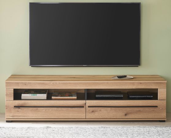 TV-Lowboard Design-D in Evoke Eiche TV Unterteil 180 cm, mit Soft-Close