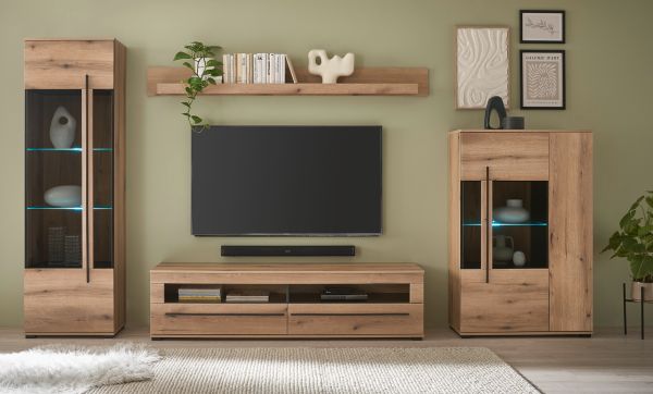 Wandboard Design-D in Evoke Eiche Wandregal 200 cm