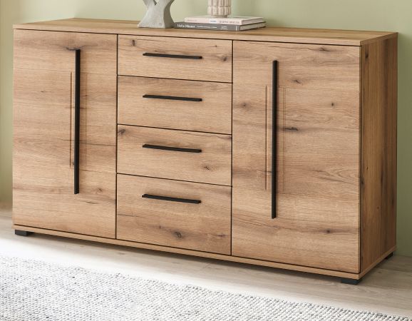 Sideboard Design-D in Evoke Eiche Kommode 150 cm, mit Soft-Close