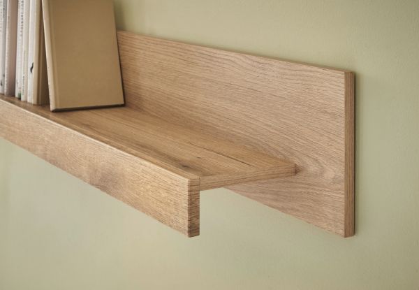 Wohnwand Design-D in Evoke Eiche Wohnkombination Set 4-teilig 350 cm, mit Soft-Close