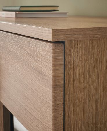 Wohnwand Design-D in Evoke Eiche Wohnkombination Set 4-teilig 290 cm, mit Soft-Close