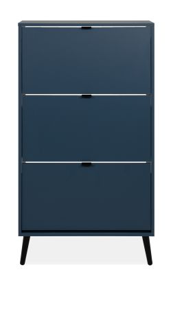 Schuhschrank Aldan in Blau, Schuhkipper 70 x 125 cm