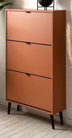 Schuhschrank Aldan in Terracotta Schuhkipper 70 x 125 cm