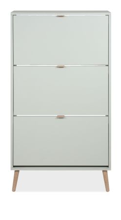 Schuhschrank Aldan Pastellgr�n Schuhkipper 70 x 125 cm
