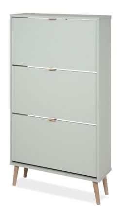 Schuhschrank Aldan Pastellgr�n Schuhkipper 70 x 125 cm