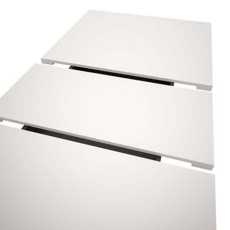 Esstisch Home-X in wei� und Artisan Eiche Tisch ausziehbar 150 - 190 cm