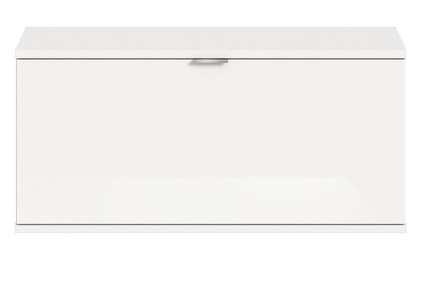 Schuhschrank SystemX in wei� Hochglanz Flur Diele Kommode 91 cm