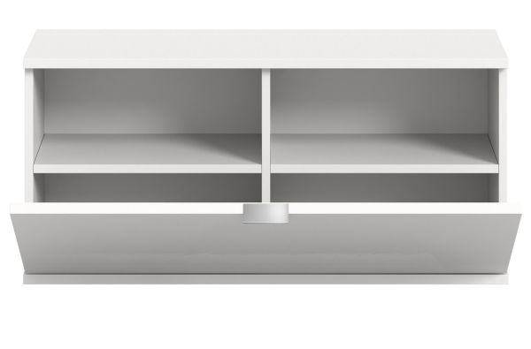 Schuhschrank SystemX in wei� Hochglanz Flur Diele Kommode 91 cm
