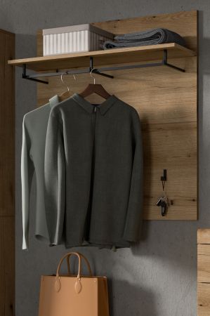 Garderobenpaneel Shawn in Evoke Eiche Wandgarderobe 90 x 98 cm
