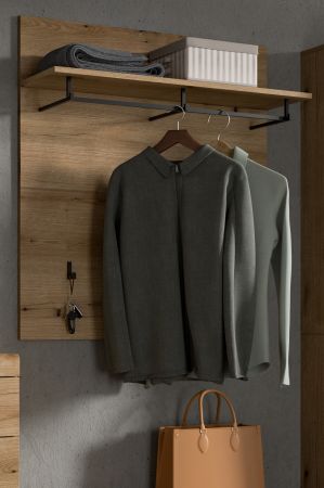Garderobenpaneel Shawn in Evoke Eiche Wandgarderobe 90 x 98 cm
