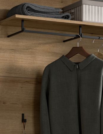 Garderobe Set 3-teilig Shawn in Evoke Eiche Garderobenkombination 167 x 197 cm