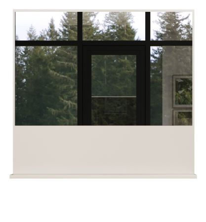 Badezimmer Spiegel Jardins in Kaschmir / Sand, Badspiegel mit Ablage 80 x 74 cm
