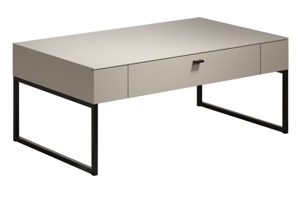 Couchtisch Jardins in Kaschmir / Sand 110 x 68 cm, Schublade mit Soft-Close