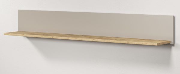 Wandboard Jardins in Kaschmir / Sand und Evoke Eiche Wandregal 140 cm