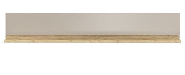 Wandboard Jardins in Kaschmir / Sand und Evoke Eiche Wandregal 140 cm