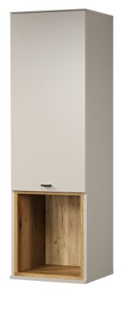 H�ngeschrank Jardins in Kaschmir / Sand mit Eiche 40 x 130 cm, Soft-Close