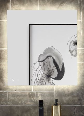 Badezimmer Spiegel Glide mit LED Beleuchtung und Touchschalter 60 cm